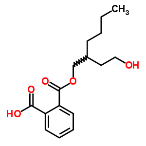 單(2-​(2-​羥基乙基)​己基)鄰苯二甲酸酯結(jié)構(gòu)式_82975-94-8結(jié)構(gòu)式