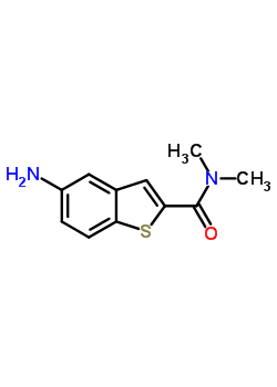 5-氨基-N,N-二甲基-1-苯并噻吩-2-羧酰胺結(jié)構(gòu)式_832103-01-2結(jié)構(gòu)式
