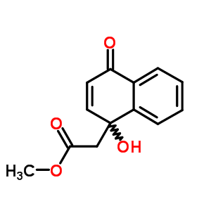 2-(1-羥基-4-氧代-萘-1-基)乙酸甲酯結(jié)構(gòu)式_83552-99-2結(jié)構(gòu)式