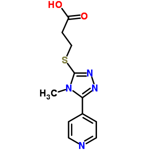 3-(4-甲基-5-吡啶-4-基-4H-[1,2,4]噻唑-3-基磺酰基)-丙酸結(jié)構(gòu)式_838843-11-1結(jié)構(gòu)式