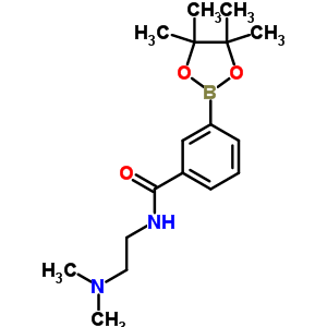 N-(2-二甲基氨基乙基)-3-(4,4,5,5-四甲基-1,3,2-二噁硼烷-2-基)苯甲酰胺結構式_840521-76-8結構式