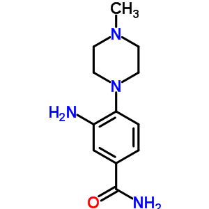 3-氨基-4-(4-甲基-哌嗪-1-基)-苯甲酰胺結構式_842961-35-7結構式