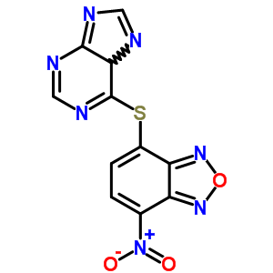 6-[(7-硝基-2,1,3-苯并xa二氮雜l-4-基)硫代]-9H-嘌呤結(jié)構(gòu)式_84458-52-6結(jié)構(gòu)式