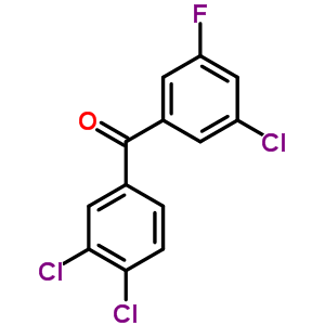 5-氟-3,3,4-三氯苯甲酮結(jié)構(gòu)式_844885-33-2結(jié)構(gòu)式