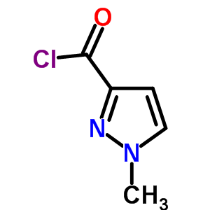 1-甲基-1H-吡唑-3-羰酰氯結構式_84547-60-4結構式