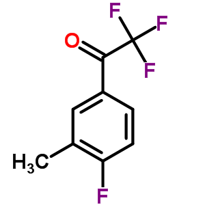 4-氟-3-甲基-2,2,2-三氟苯乙酮結(jié)構(gòu)式_845823-10-1結(jié)構(gòu)式