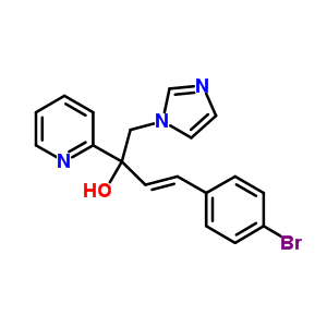 ALPHA-[(E)-2-(4-溴苯基)乙烯]-ALPHA-(1H-咪唑-1-甲基)-2-吡啶甲醇結(jié)構(gòu)式_847670-67-1結(jié)構(gòu)式