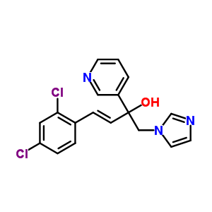 (E)-4-(2,4-二氯-苯基)-1-咪唑-1-基-2-吡啶-3-基-3-丁烯-2-醇結(jié)構(gòu)式_847670-73-9結(jié)構(gòu)式