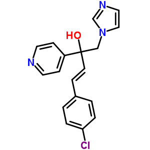 (3E)-4-(4-氯苯基)-1-(1H-咪唑-1-基)-2-吡啶-4-基-3-丁烯-2-醇結(jié)構(gòu)式_847670-80-8結(jié)構(gòu)式