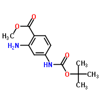 2-氨基-4-(1,1-二甲基乙氧基)羰基氨基-苯甲酸甲酯結構式_849792-91-2結構式