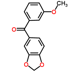 1,3-苯并二氧雜環(huán)戊烯l-5-基 (3-甲氧基苯基)-甲酮結(jié)構(gòu)式_851958-76-4結(jié)構(gòu)式