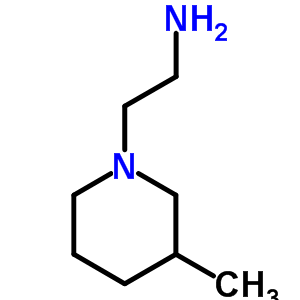 2-(3-甲基哌啶-1-基)乙胺結構式_85723-75-7結構式
