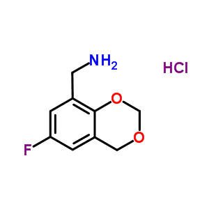 (6-氟-4H-1,3-苯并二噁英-8-基)甲胺鹽酸鹽結構式_859833-12-8結構式