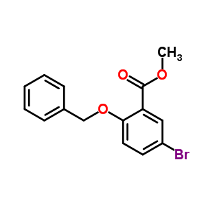 2-(芐氧基)-5-溴苯甲酸甲酯結(jié)構(gòu)式_860000-78-8結(jié)構(gòu)式