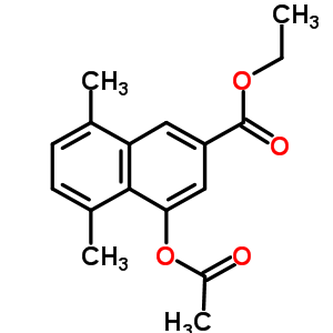 4-(乙?；趸?-5,8-二甲基-2-萘羧酸乙酯結(jié)構(gòu)式_86509-92-4結(jié)構(gòu)式