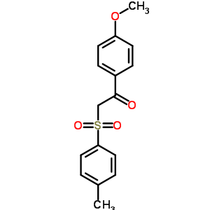 1-(4-甲氧基苯基)-2-[(4-甲基苯基)磺?；鵠-1-乙酮結構式_86516-51-0結構式