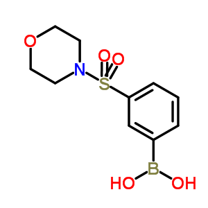 3-(嗎啉-4-基磺?；?苯硼酸結(jié)構(gòu)式_871329-60-1結(jié)構(gòu)式
