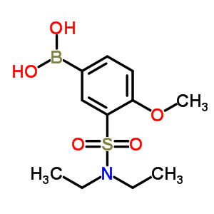 4-甲氧基-3-(N,N-二乙基磺酰基)苯硼酸結(jié)構(gòu)式_871333-03-8結(jié)構(gòu)式