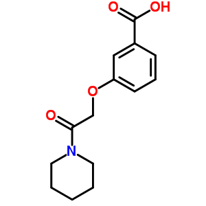 3-(2-氧代-2-哌啶-1-基-乙氧基)-苯甲酸結構式_872196-57-1結構式