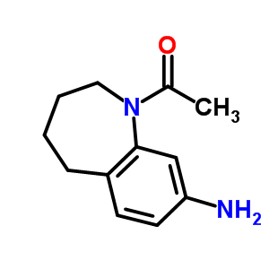 1-(8-氨基-2,3,4,5-四氫-苯并[b]氮雜革-1-基)-乙酮結(jié)構(gòu)式_873056-24-7結(jié)構(gòu)式