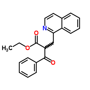 2-(異喹啉-1-甲基)-3-氧代-3-苯基-丙酸乙酯結(jié)構(gòu)式_87365-05-7結(jié)構(gòu)式