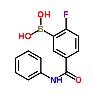 2-氟-5-(苯基氨基甲酰)苯硼酸結(jié)構(gòu)式_874289-41-5結(jié)構(gòu)式