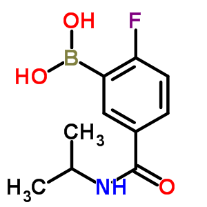 2-氟-5-(異丙基氨基甲酰)苯硼酸結(jié)構(gòu)式_874289-49-3結(jié)構(gòu)式