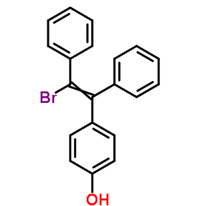 (E,Z)-1-溴-1,2-二苯基-2-(4-羥基苯基)乙烯結(jié)構(gòu)式_874504-11-7結(jié)構(gòu)式