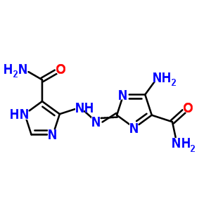 5-氨基-2-[2-[4-(氨基羰基)-1H-咪唑-5-基]二氮雜烯]-1H-咪唑-4-羧酰胺結(jié)構(gòu)式_87614-68-4結(jié)構(gòu)式