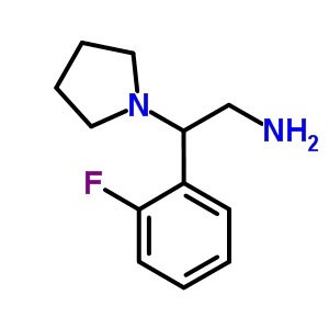 [2-(2-氟苯基)-2-吡咯烷-1-乙基]胺結(jié)構(gòu)式_876716-16-4結(jié)構(gòu)式