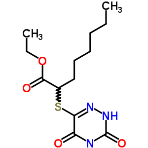 2-[(3,5-二氧代-2H-1,2,4-噻嗪-6-基)磺?；鵠辛酸乙酯結(jié)構(gòu)式_87733-47-9結(jié)構(gòu)式
