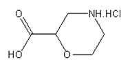 嗎啉-2-羧酸鹽酸鹽結(jié)構(gòu)式_878010-24-3結(jié)構(gòu)式