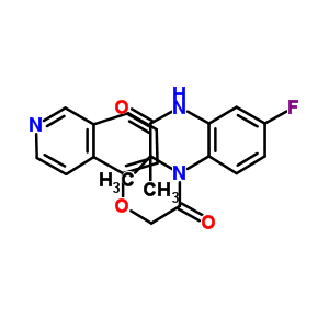 7-氟-3,4-二氫-4-[(5-異喹啉氧基)乙?；鵠-3,3-二甲基-2(1H)-喹噁啉酮結(jié)構(gòu)式_878292-18-3結(jié)構(gòu)式