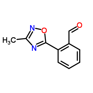 2-(3-甲基-1,2,4-噁二唑-5-基)苯甲醛結(jié)構(gòu)式_879896-54-5結(jié)構(gòu)式