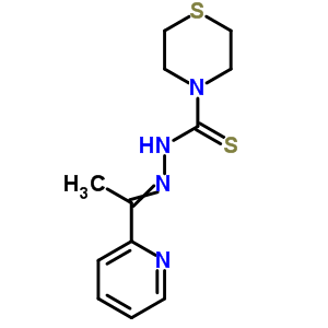 N-(1-吡啶-2-基亞乙基氨基)硫代嗎啉-4-硫代甲酰胺結(jié)構(gòu)式_88324-30-5結(jié)構(gòu)式