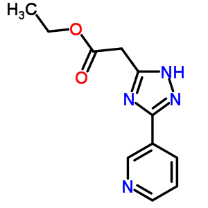 2-[3-(3-吡啶)-1H-1,2,4-噻唑-5-基]乙酸乙酯結(jié)構(gòu)式_883290-90-2結(jié)構(gòu)式