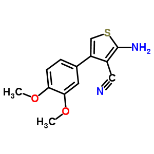 2-氨基-4-(3,4-二甲氧基苯基)噻吩-3-甲腈結構式_884497-31-8結構式