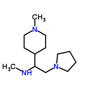 甲基-[1-(1-甲基-4-哌啶)-2-吡咯烷-1-乙基]-胺結(jié)構(gòu)式_886362-99-8結(jié)構(gòu)式