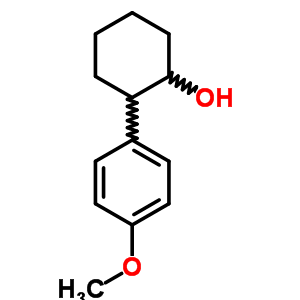 2-(4-甲氧基苯基)-1-環(huán)己醇結(jié)構(gòu)式_89008-80-0結(jié)構(gòu)式
