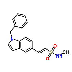 (1E)-n-甲基-2-[1-(苯基甲基)-1H-吲哚-5-基]乙烯磺酰胺結(jié)構(gòu)式_894351-84-9結(jié)構(gòu)式