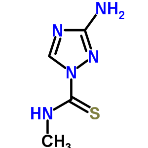 3-氨基-n-甲基-1H-1,2,4-噻唑-1-硫代甲酰胺結(jié)構(gòu)式_89603-53-2結(jié)構(gòu)式