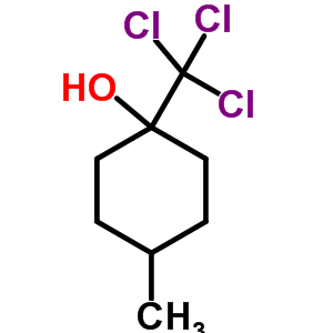 4-甲基-1-(三氯甲基)-1-環(huán)己醇結(jié)構(gòu)式_90090-24-7結(jié)構(gòu)式