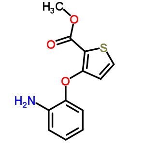 3-(2-氨基苯氧基)-2-噻吩羧酸甲酯結(jié)構(gòu)式_91041-21-3結(jié)構(gòu)式