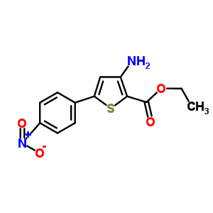3-氨基-5-(4-硝基苯基)噻吩-2-羧酸乙酯結(jié)構(gòu)式_91077-00-8結(jié)構(gòu)式