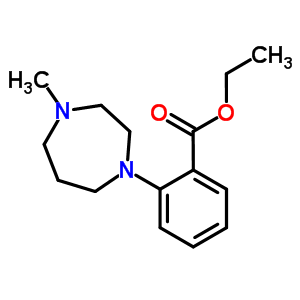 2-(4-甲基-1,4-二氮雜環(huán)庚-1-基)苯甲酸乙酯結(jié)構(gòu)式_912569-58-5結(jié)構(gòu)式