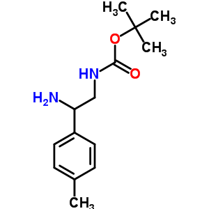 (2-氨基-2-對甲苯乙基)-氨基甲酸叔丁酯鹽酸鹽結構式_912762-91-5結構式