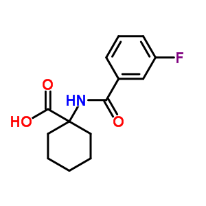 1-(3-氟-苯甲?；被?-環(huán)己烷羧酸結構式_912771-16-5結構式