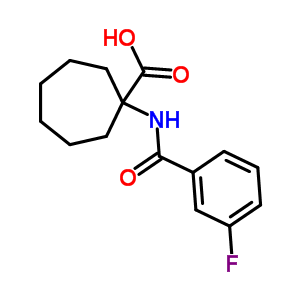 1-(3-氟-苯甲?；被?-環(huán)庚烷羧酸結構式_912771-18-7結構式