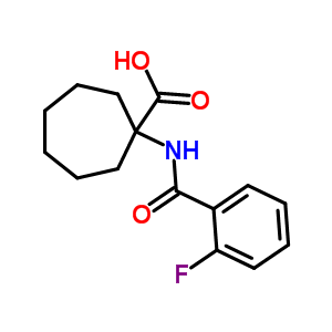 1-(2-氟苯甲?；被?-環(huán)庚烷羧酸結(jié)構(gòu)式_912771-26-7結(jié)構(gòu)式