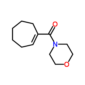 1-環(huán)庚烯-1-基-4-嗎啉-甲酮結(jié)構(gòu)式_91554-20-0結(jié)構(gòu)式